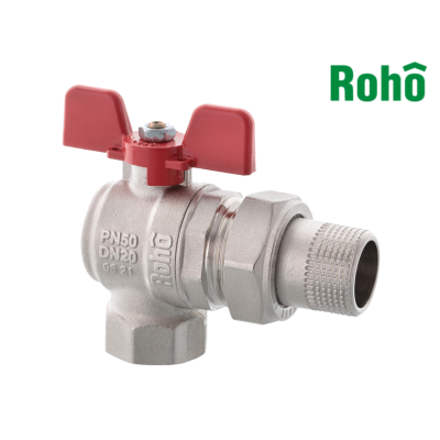 Кран із американкою кутовий Roho - 1/2" (R106-050)