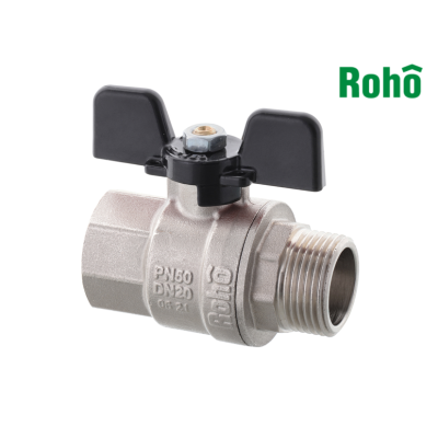 Кран кульовий Roho - 3/4" ВЗ (R101-075B) Black