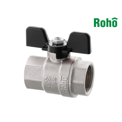 Кран шаровой Roho - 3/4" ВВ (R100-075B) Black