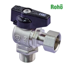 Кран шаровой ROHO R-116-050B-1/2"*1/2" угловой с Н/Г (RO0236)