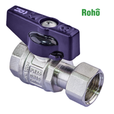 Кран шаровой ROHO R-115-050B-1/2"*1/2" прямой с Н/Г (RO0232)