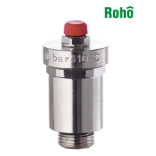 Воздухоотводчик автоматический прямой ROHO R1301-050N - 1/2" Н (никель)